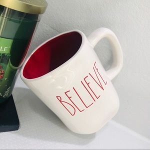 BRAND NEW RAE DUNN XMAS BELIEVE MUG